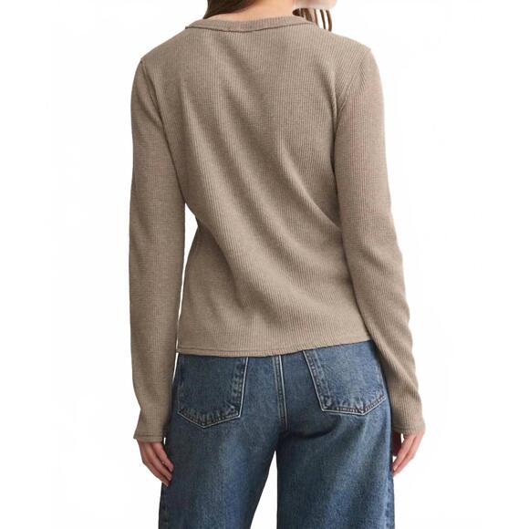 NEW Z SUPPLY arlet mini thermal top in smoked heather - Picture 4 of 4